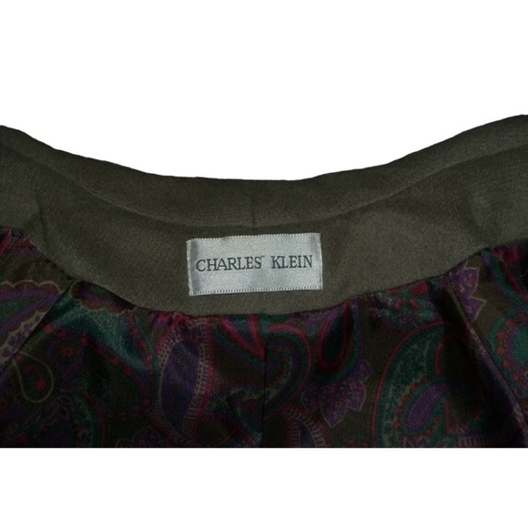 Vintage 80’s Charles Klein Coat Wool Oversized Beige Pea Diana Unisex Streetwear - Picture 15 of 16